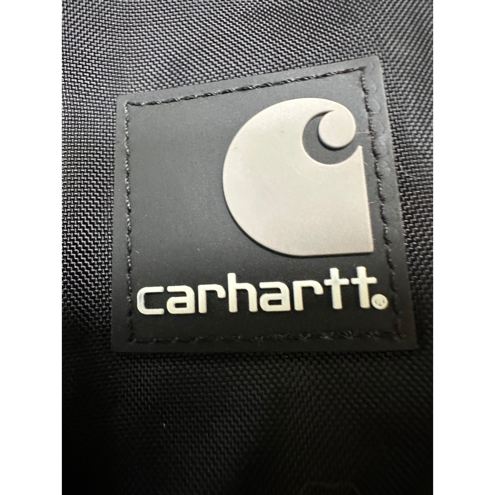 Carhartt Mens J305 BLK Black Nylon Hooded Jacket Coat Mesh Lined Size Large - Picture 3 of 7